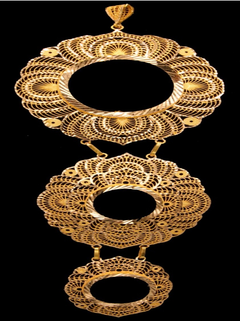 21K Gold Frame Pendant